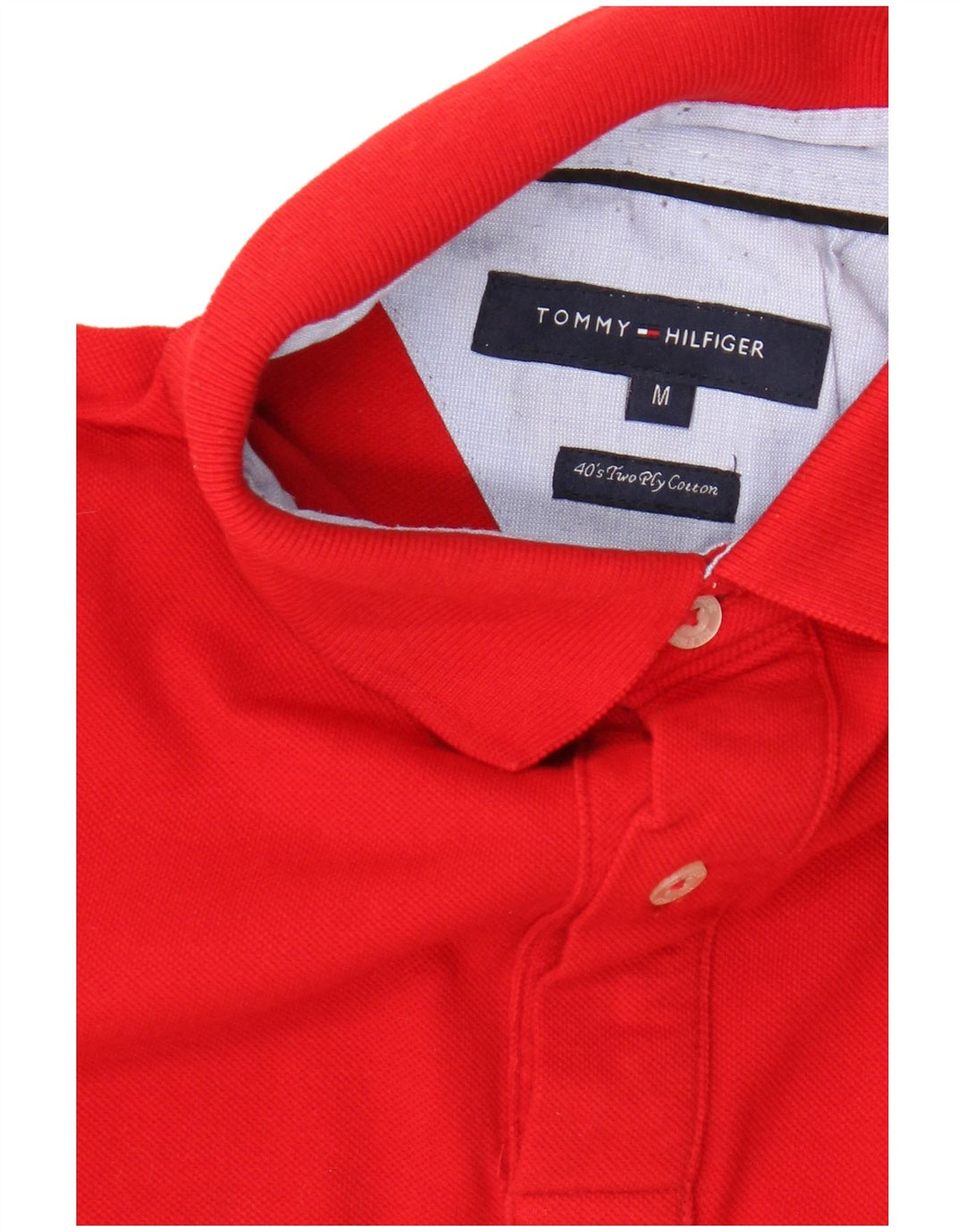 Polo da uomo Tommy Hilfiger in cotone rosso medio