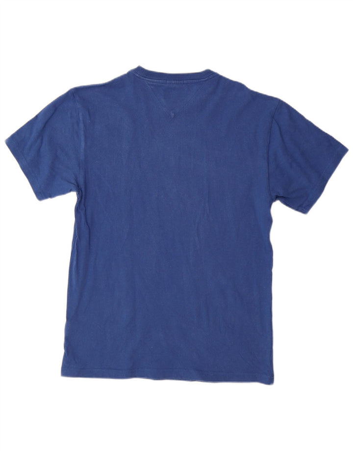 TOMMY HILFIGER T-shirt grafica da uomo con vestibilità regolare, piccola, in cotone blu