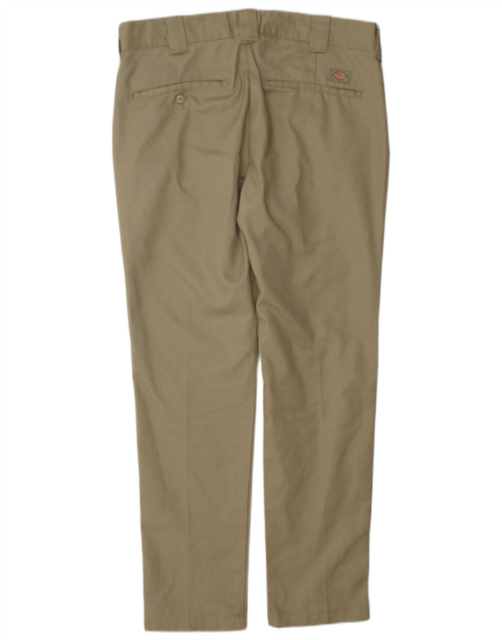 Pantaloni chino slim fit da uomo Dickies W34 L32 poliestere kaki