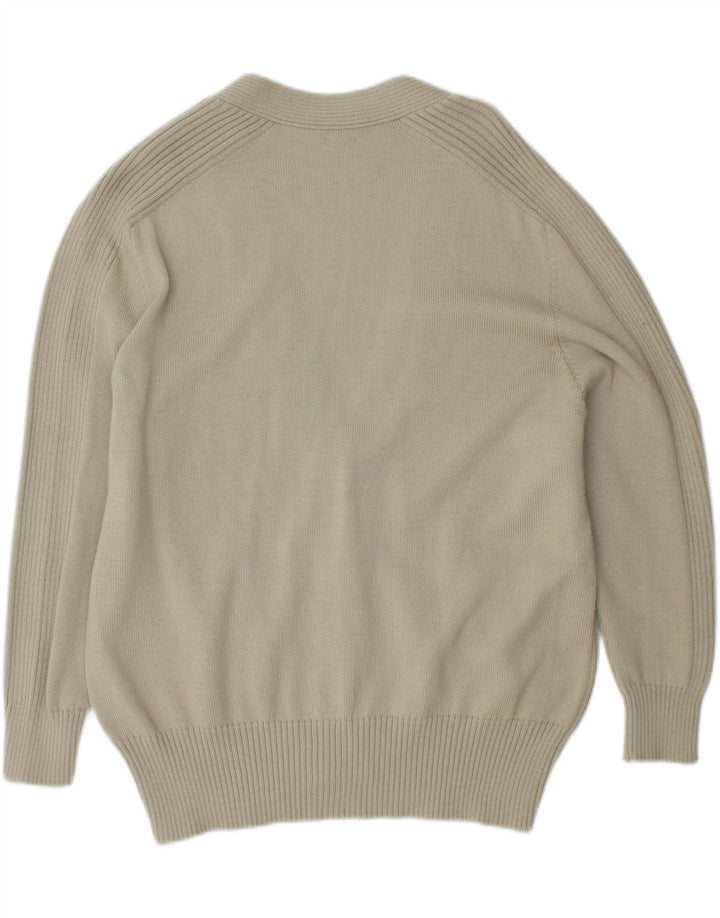 BLEYLE Maglione cardigan da donna UK 20 2XL Lana vergine verde