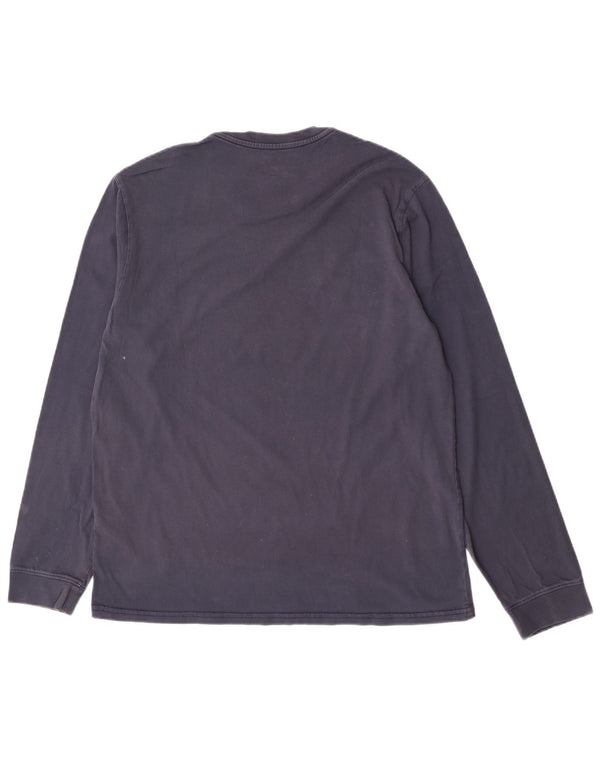 Levi's Maglia standard da uomo a maniche lunghe di grandi dimensioni in cotone blu navy