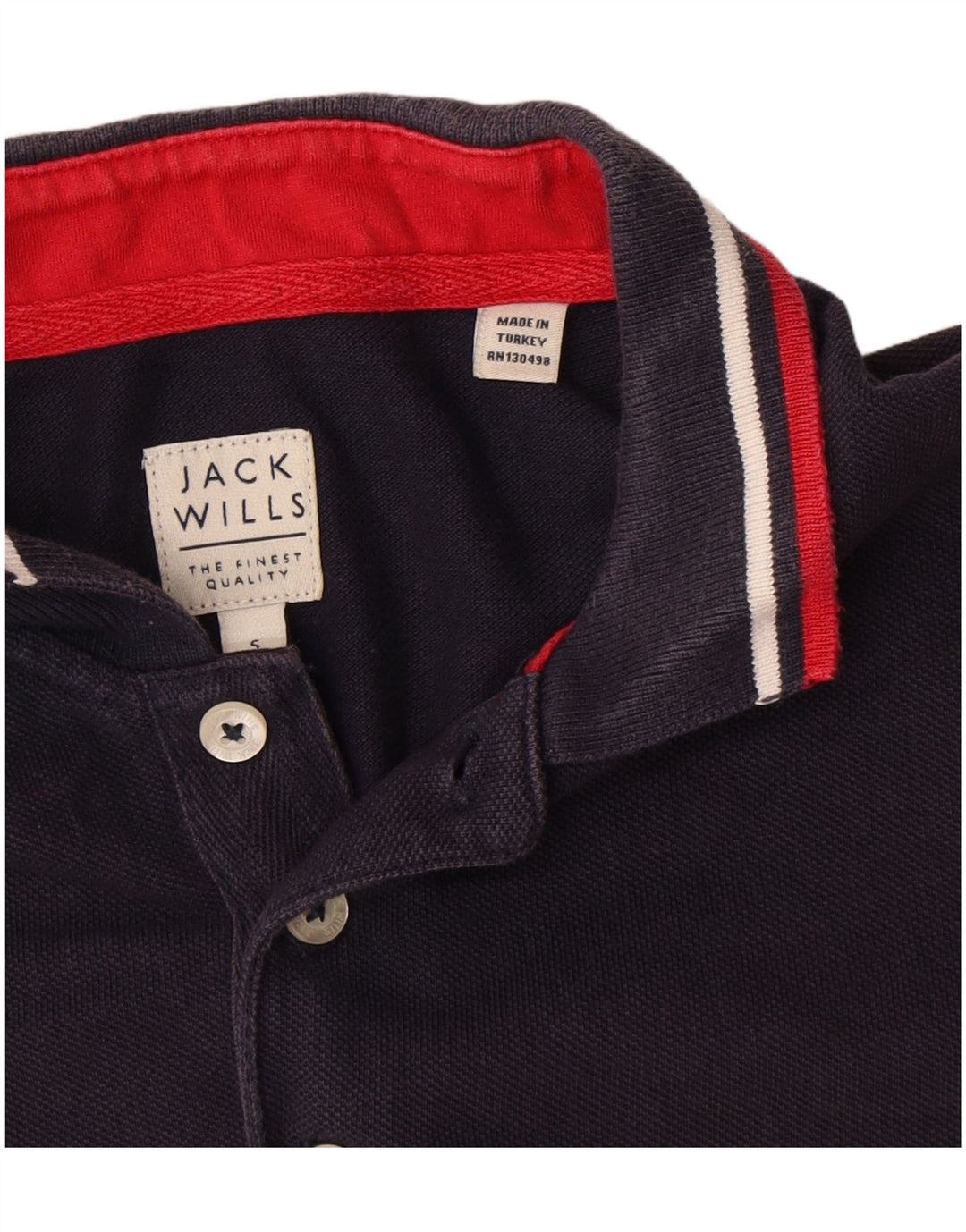 Polo da uomo Jack Wills piccola in cotone blu navy