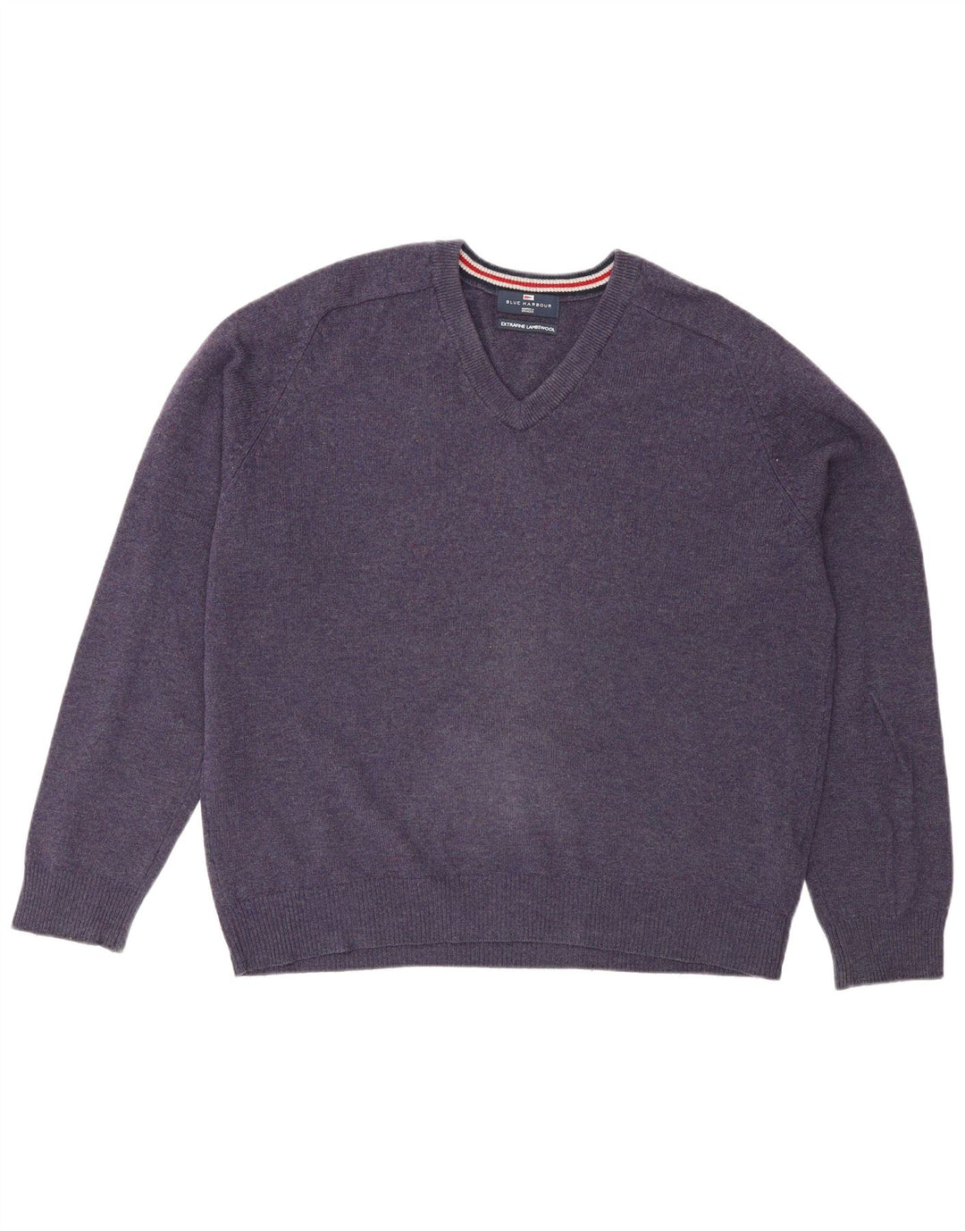 Maglione da uomo con scollo a V blu Harbour Marks & Spencer viola medio