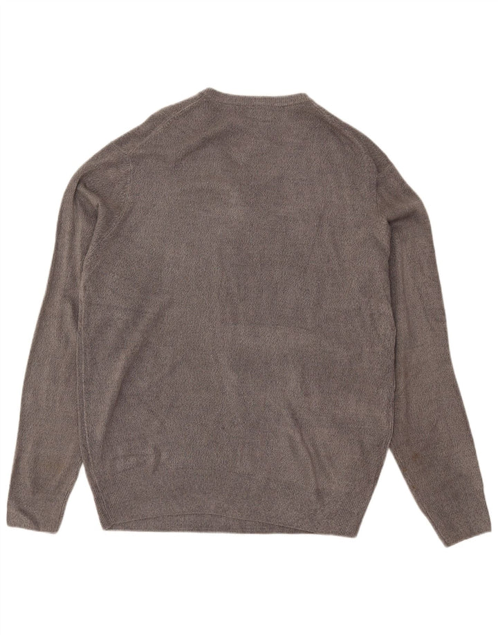 Maglione da uomo con scollo a V Dockers grande acrilico grigio