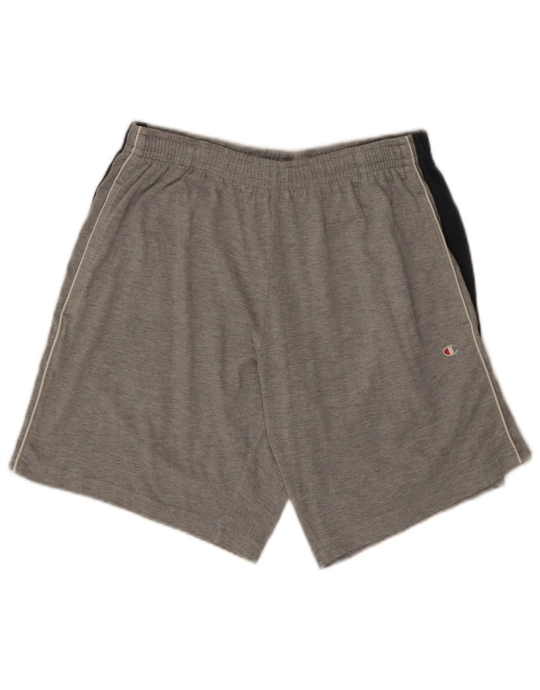 Pantaloncini sportivi da uomo CHAMPION in cotone color block grigio medio