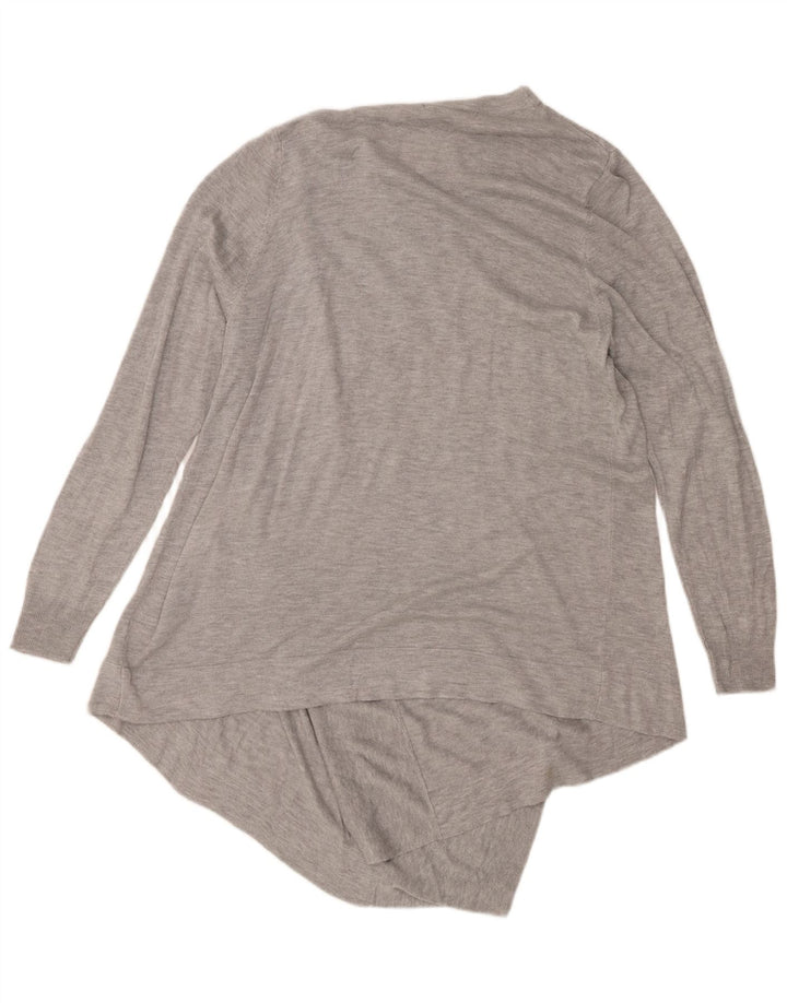 Maglione asimmetrico con scollo a V da donna Marks & Spencer UK 14 Grigio medio