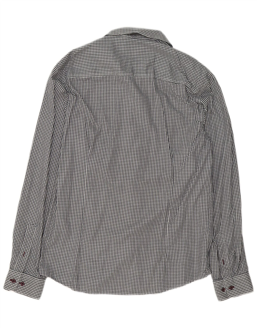 Camicia da uomo Jack & Jones grande in cotone a quadretti bianchi