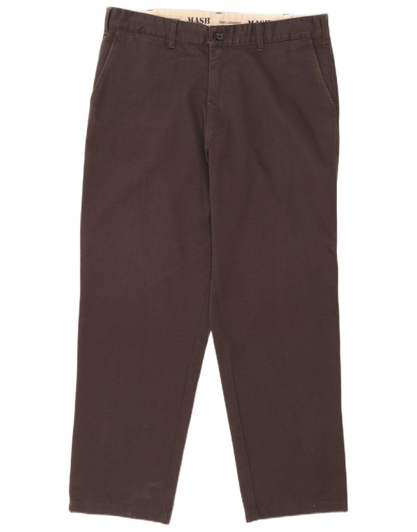 Pantaloni chino dritti da uomo Mash IT 54 2XL W36 L29 Cotone grigio