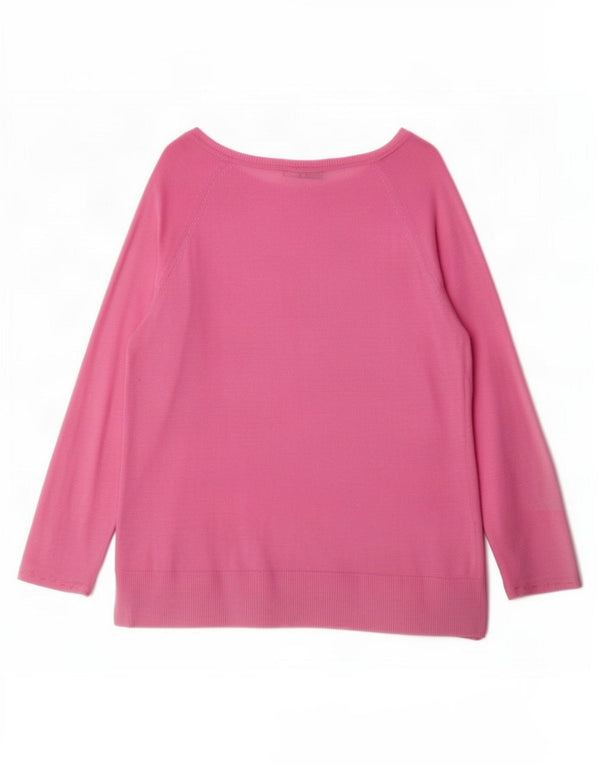 Top Zara Donna Manica 3/4 UK 14 Rosa Medio