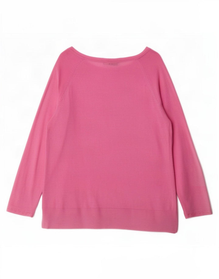 Top Zara Donna Manica 3/4 UK 14 Rosa Medio