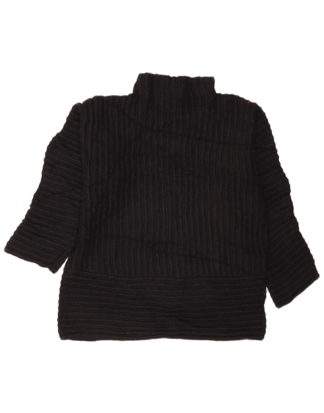 Maglione maglione oversize da donna con collo dolcevita DKNY UK 10 piccolo nero