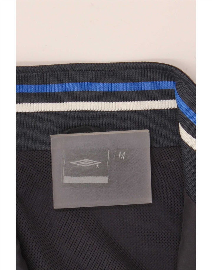 Giacca da tuta da uomo Umbro a blocchi di colore blu navy medio