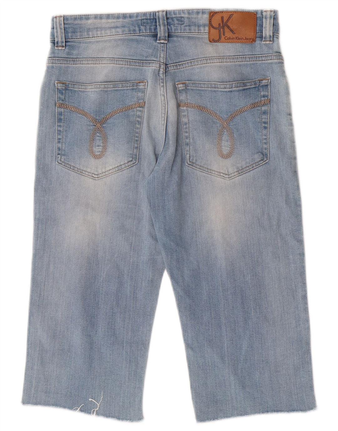 Jeans Capri da donna slim fit regolari Calvin Klein W29 cotone blu medio