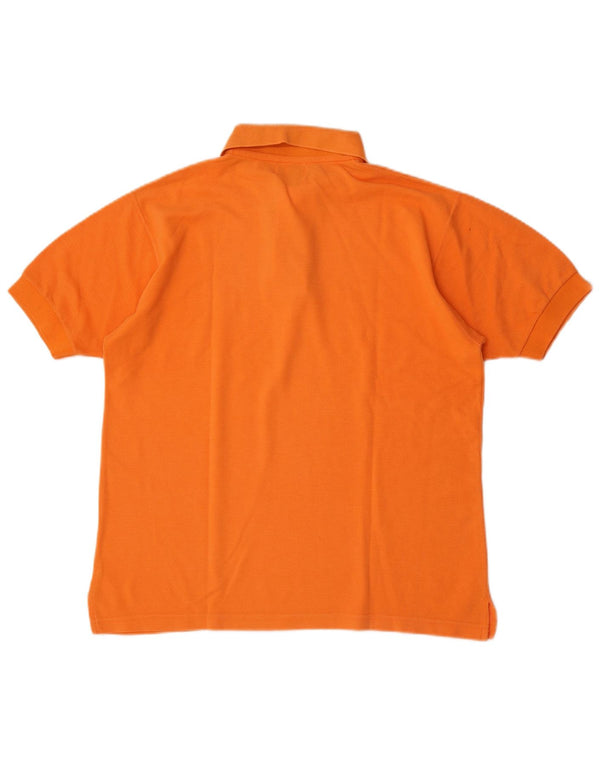 Polo da uomo Ball On in cotone arancione medio