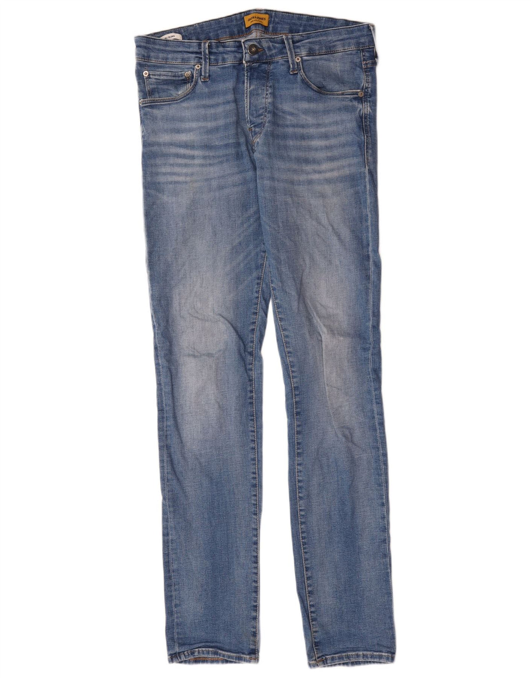 Jack & Jones Uomo GLENN Slim Jeans W32 L34 Cotone Blu