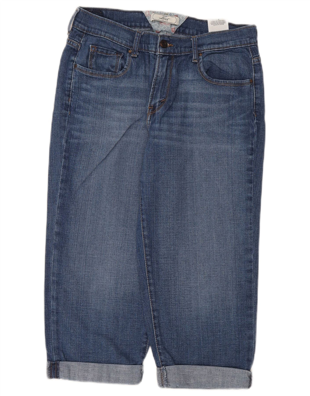 Jeans Capri da donna LEVI'S US 8 medio W30 L20 cotone blu