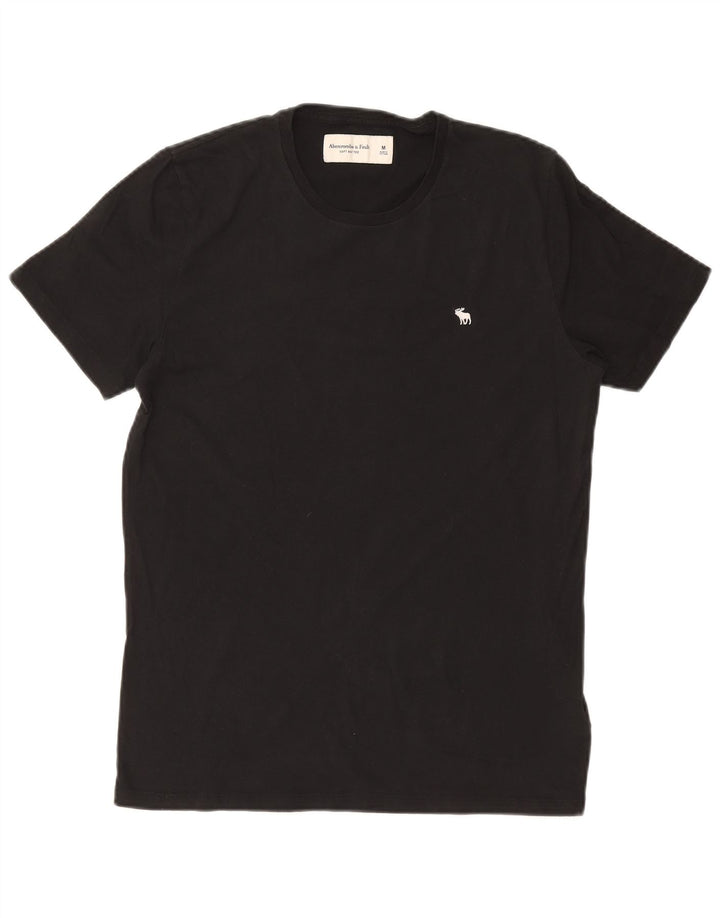 ABERCROMBIE & FITCH Mens T-Shirt Top Medium Black Cotton