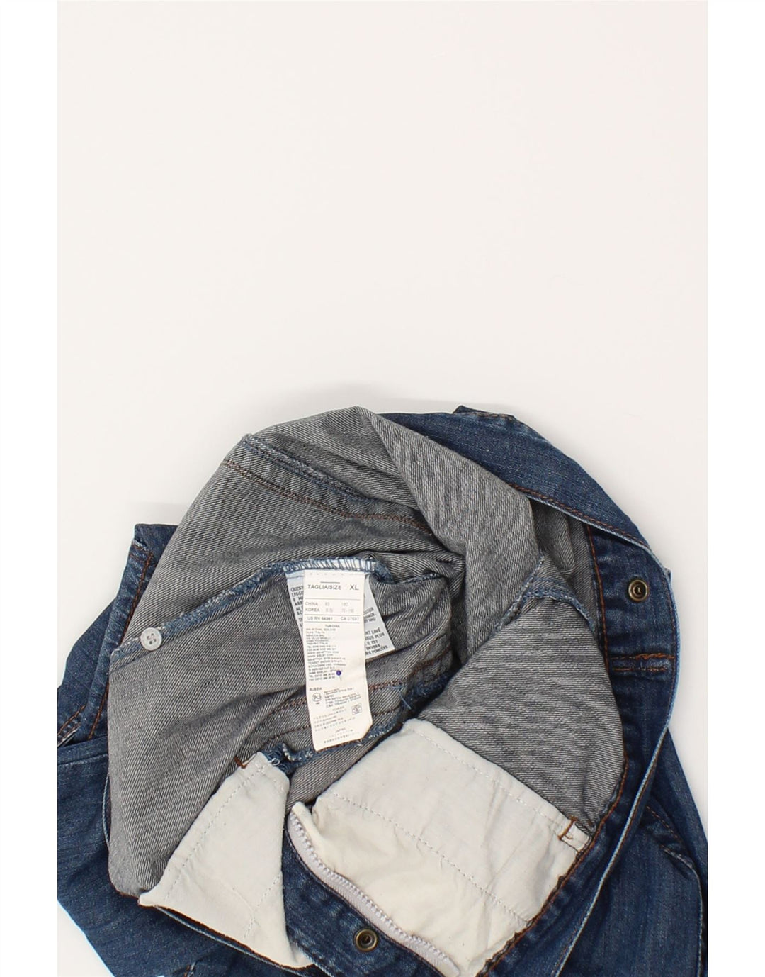 BENETTON Girls Denim Jacket 11-12 Years XL Blue Cotton | Vintage Benetton | Thrift | Second-Hand Benetton | Used Clothing | Messina Hembry 