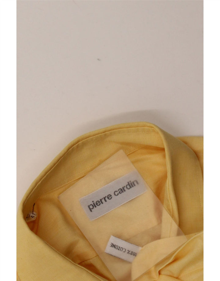 Camicia da uomo Pierre Cardin taglia 41 grande cotone giallo