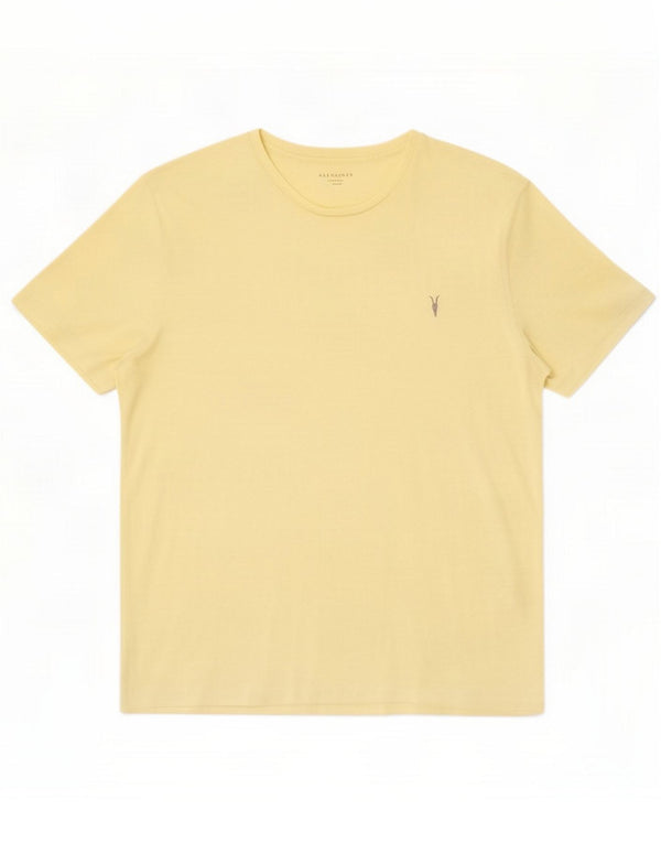 T-shirt da uomo All Saints Top 2XL cotone giallo