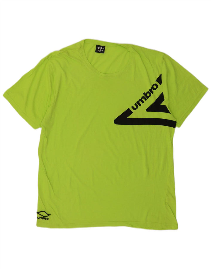 T-shirt grafica da uomo Umbro Top 2XL cotone verde