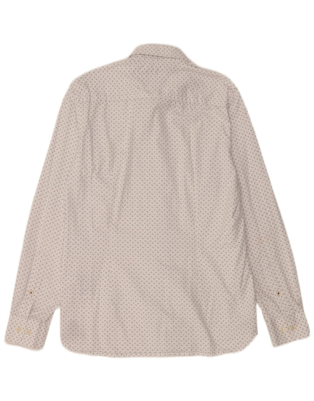 Camicia slim fit da uomo Tommy Hilfiger cotone maculato bianco medio