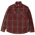 Camicia overshirt da uomo Superdry grande lana a quadri bordeaux