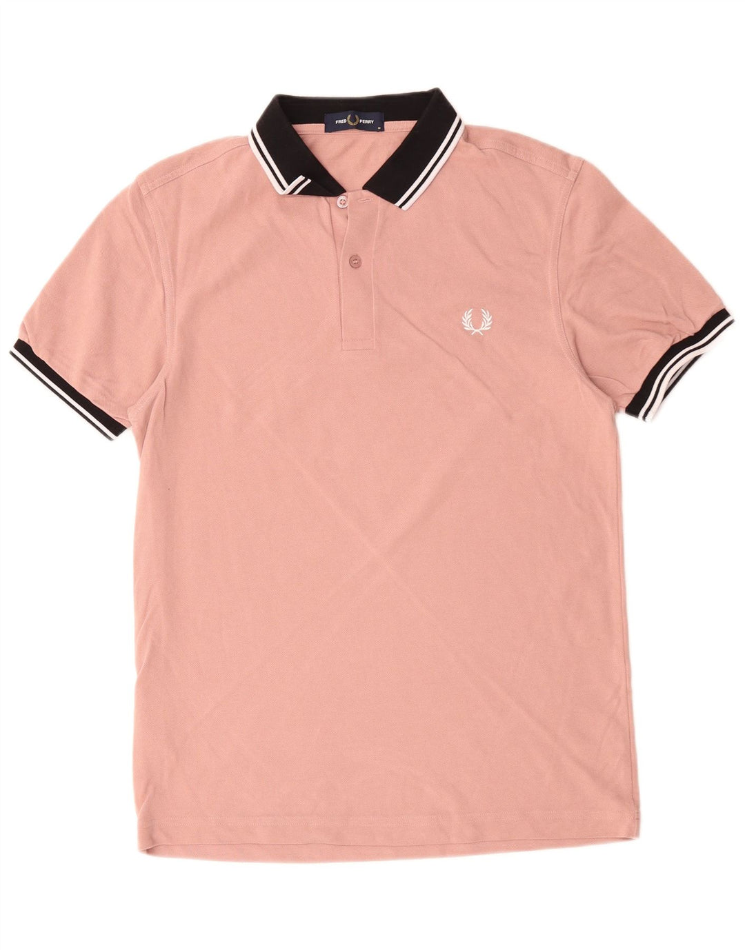 Polo da rugby da uomo Fred Perry in cotone rosa medio