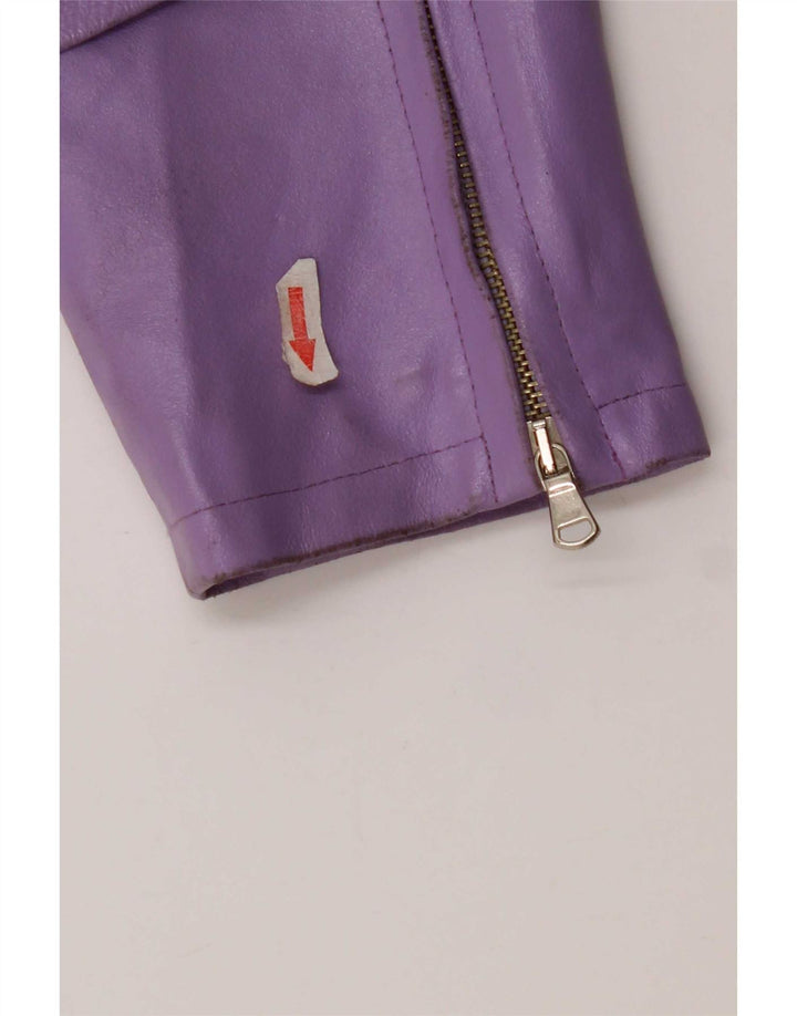 Giacca in pelle da donna Habana UK 10 piccola pelle viola