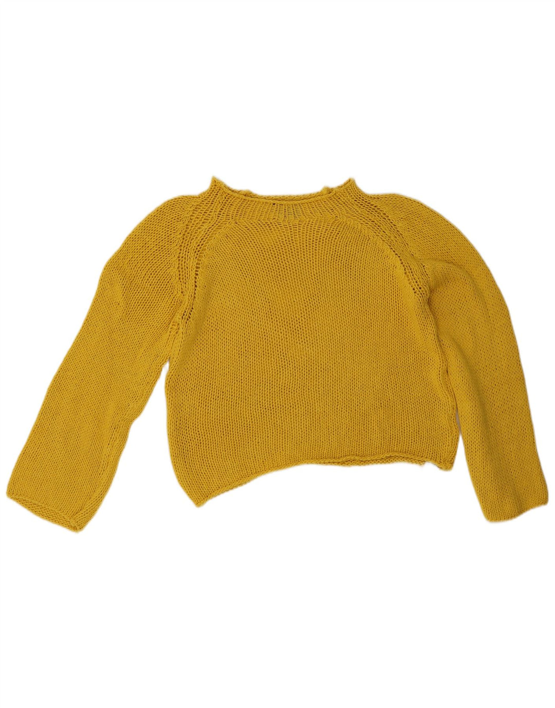 Massimo Dutti Maglione da donna con scollo a barchetta corto UK 14 Giallo medio