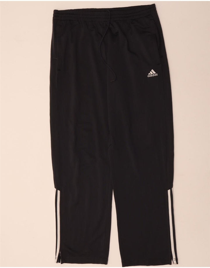 Pantaloni da tuta da uomo Adidas in poliestere grigio medio