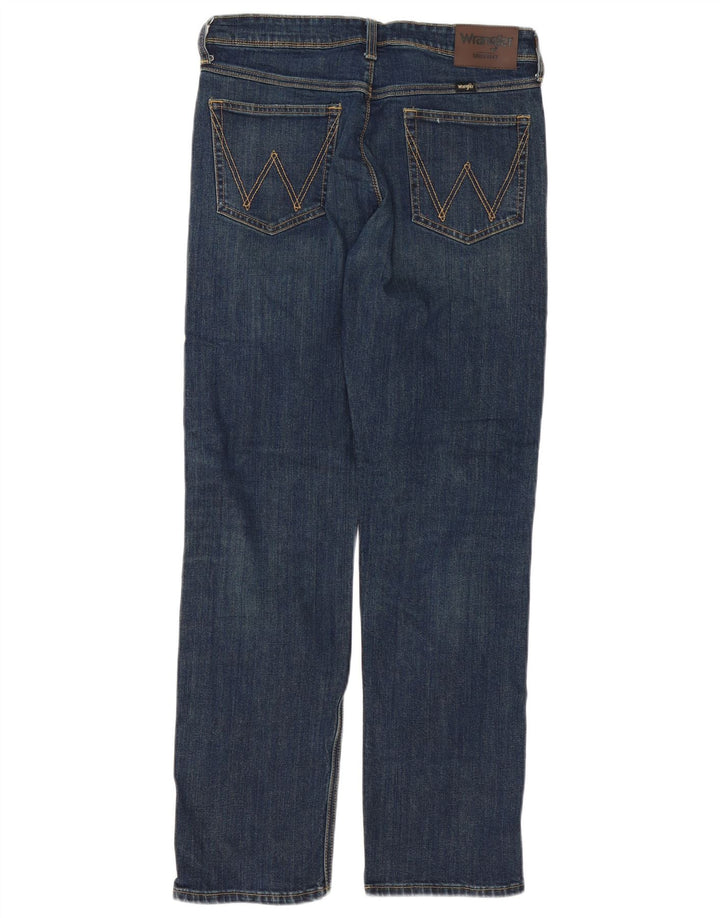 Jeans dritti da uomo Wrangler vestibilità regolare W30 L30 cotone blu
