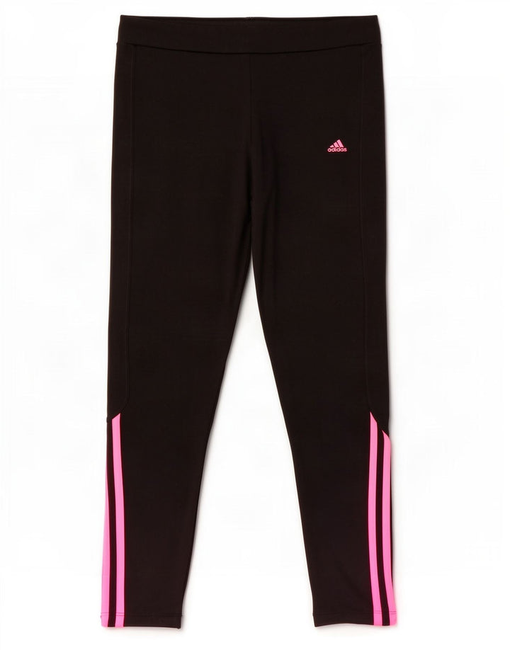 Leggings Adidas Climalite da donna UK 12/14 Poliestere nero medio