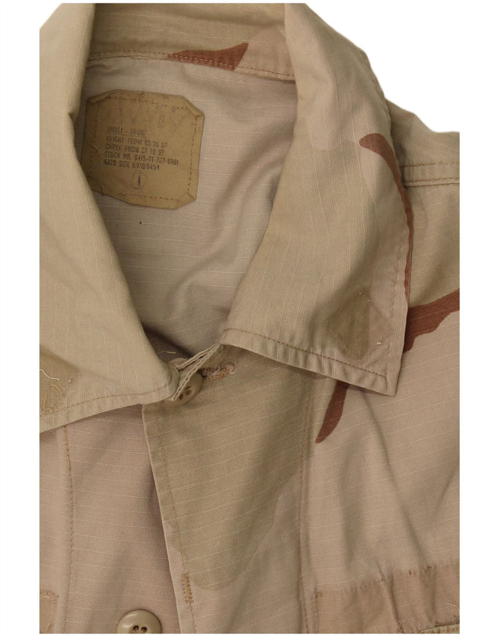 Giacca multiuso vintage da uomo UK 36 piccola mimetica kaki