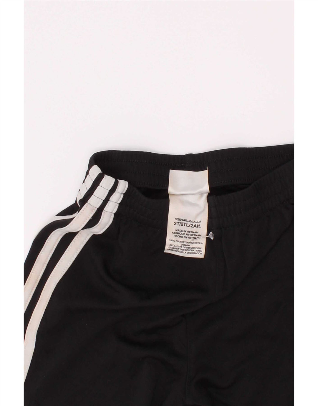 Pantaloncini sportivi Adidas da bambino 18-24 mesi in poliestere nero