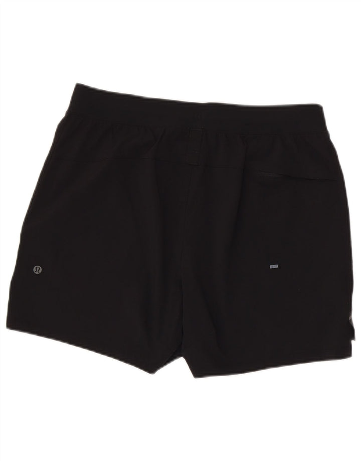 Pantaloncini sportivi da donna Lululemon grandi in nylon nero