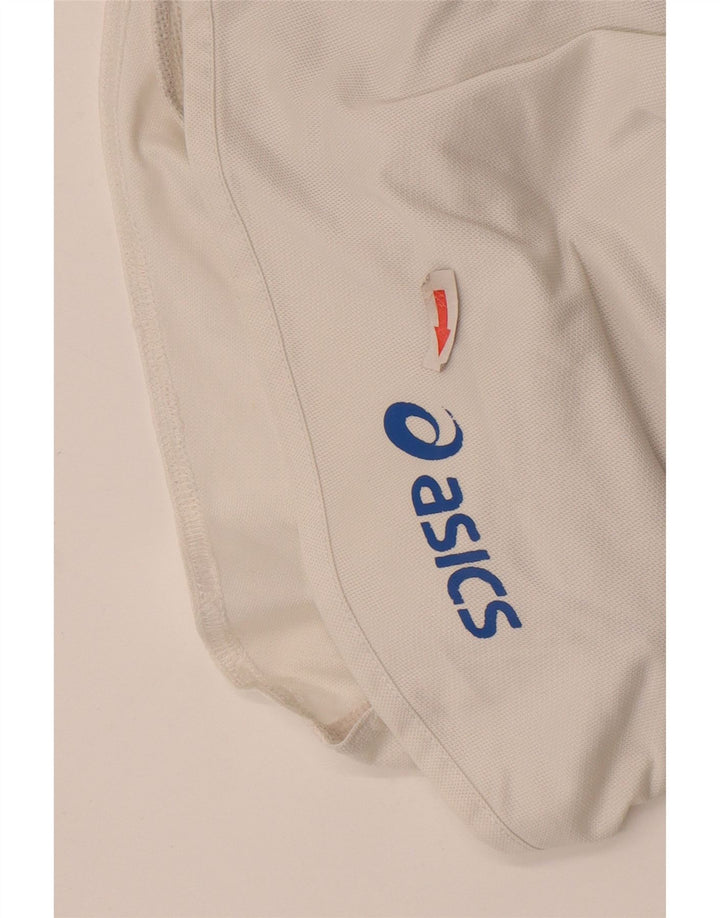 Pantaloncini sportivi da donna Asics UK 18 XL poliestere bianco sporco