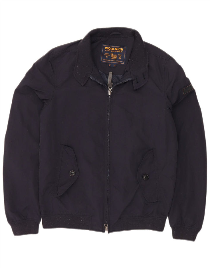 Giubbotto bomber da uomo WOOLRICH UK 34 XS nylon blu navy