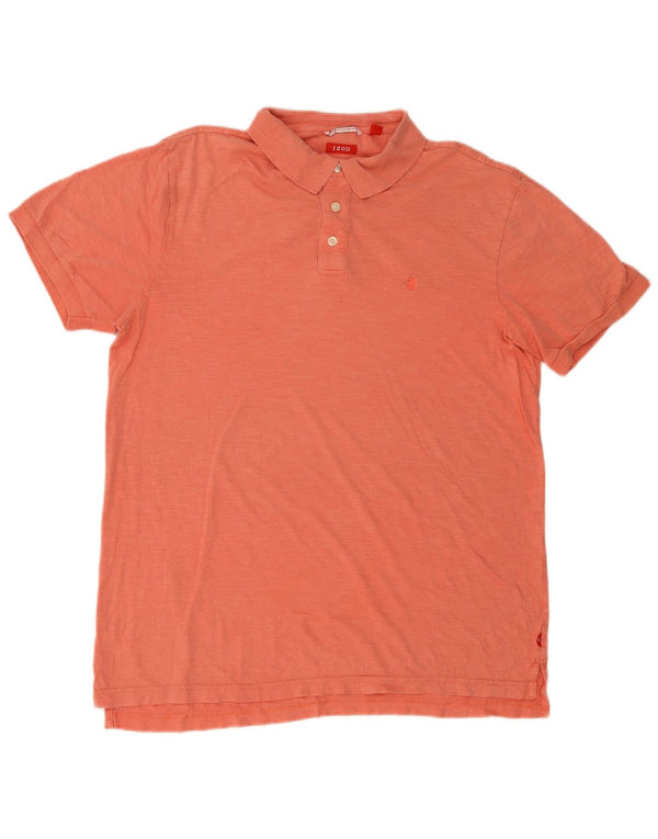 IZOD Mens Polo Shirt Large Orange