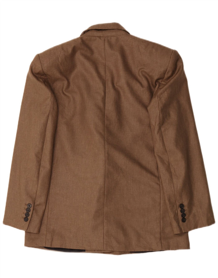 Giacca blazer doppiopetto oversize da donna Zara UK 14 Marrone medio