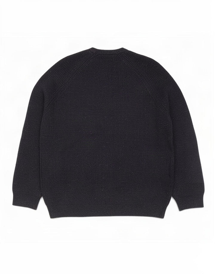 Maglione maglione girocollo da uomo Marks & Spencer XL blu navy in poliammide