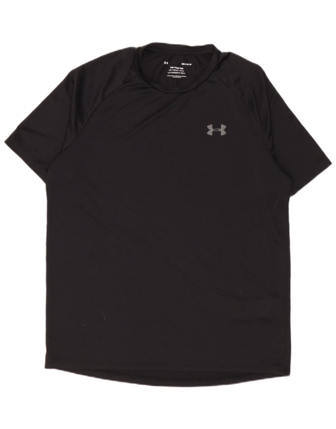 T-shirt da uomo Under Armour Top medio poliestere nero