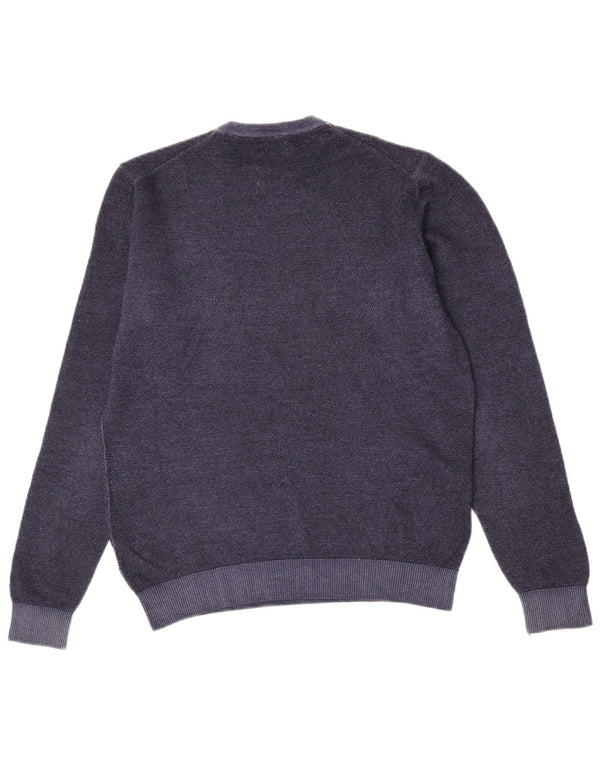 Maglione maglione girocollo da uomo Sun68 lana media blu navy