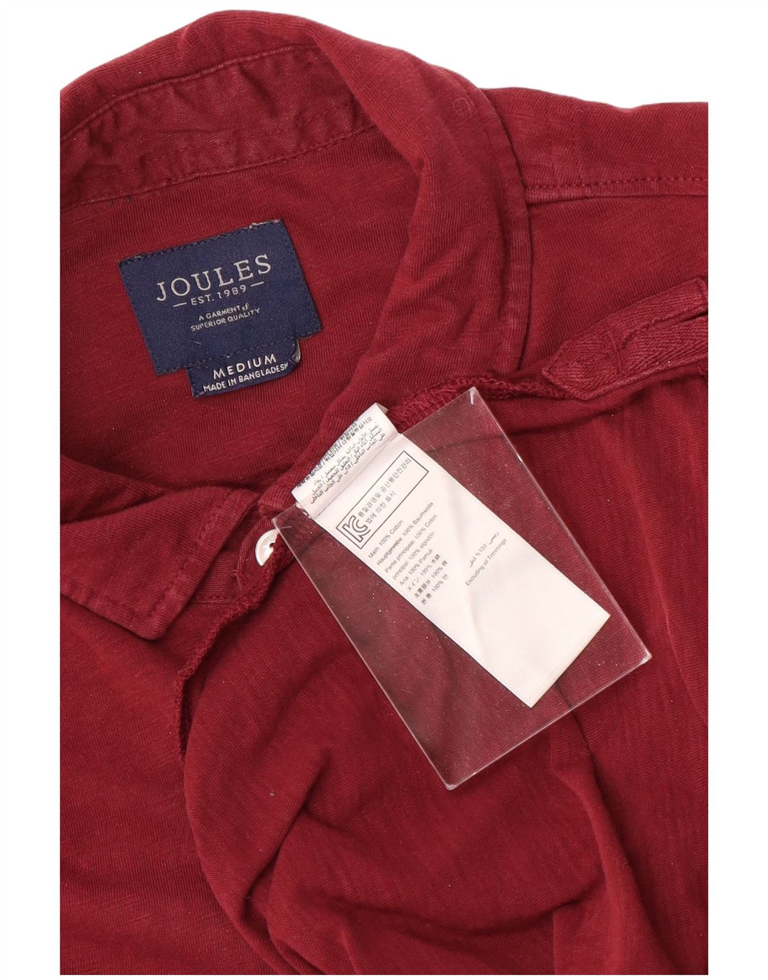 Polo da uomo Joules in cotone bordeaux medio
