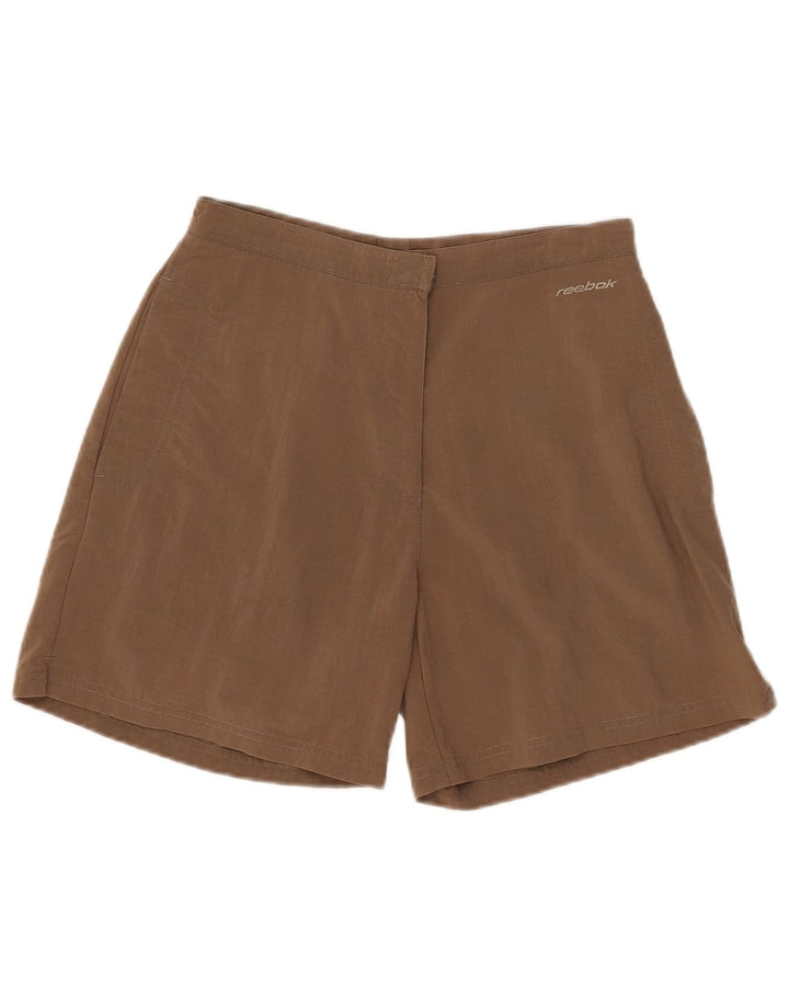Pantaloncini da trekking Reebok da donna UK 12 Medium W28 Marrone Poliammide