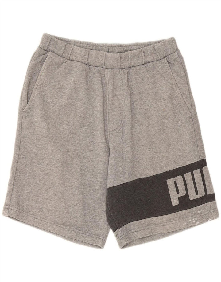 PUMA Mens Graphic Sport Shorts Medium  Grey Colourblock Vintage Puma and Second-Hand Puma from Messina Hembry 