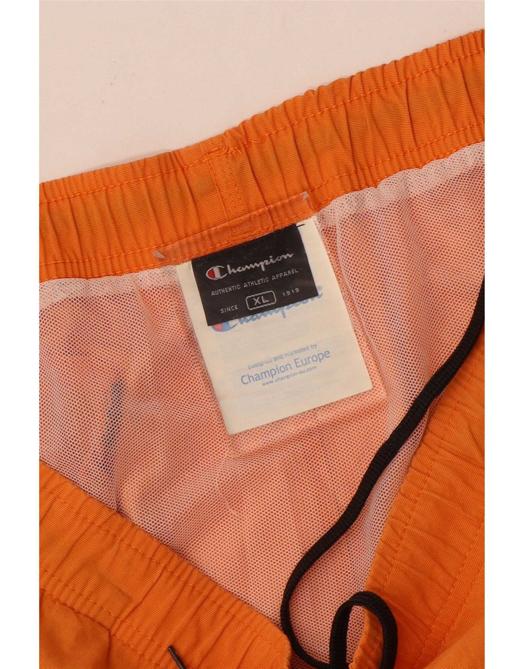 Pantaloncini da bagno da uomo Champion XL in cotone arancione