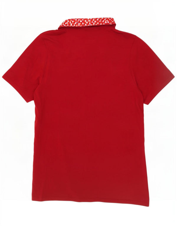 Polo grafica da uomo New Balance Liverpool piccola in cotone rosso