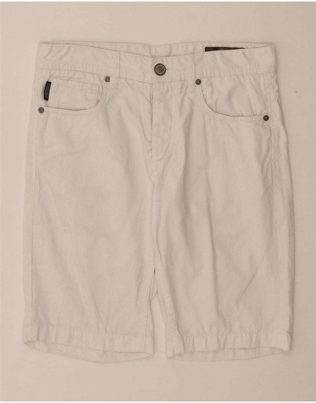 JACK & JONES Pantaloncini di jeans da uomo W30 cotone bianco medio
