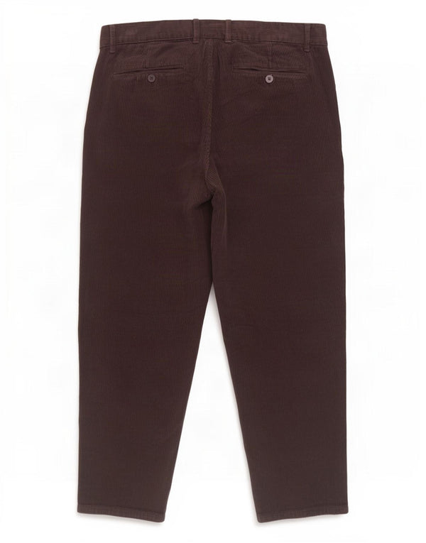 Zara Mens Tapered Corduroy Trousers EU 44 Large W34 L28 Grey Cotton